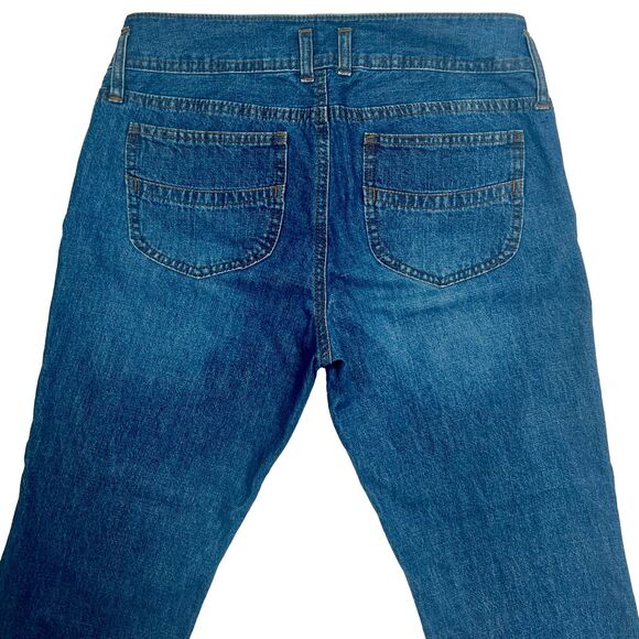 George & Martha Cropped Denim Jeans Women's Size 10 Mid Rise 2-Button - Picture 6 of 7